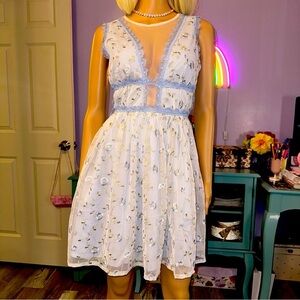 Floral sheer dress